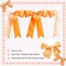 2 Strings of 16PCS Golden Yellow Bow Garlands Banner Decoration